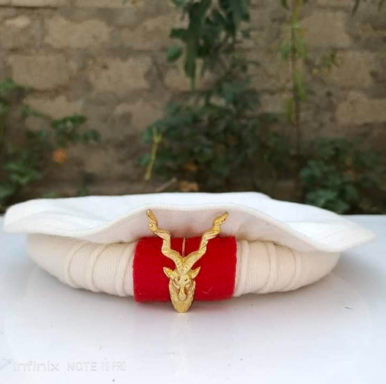 White Markhor Chitrali Cap